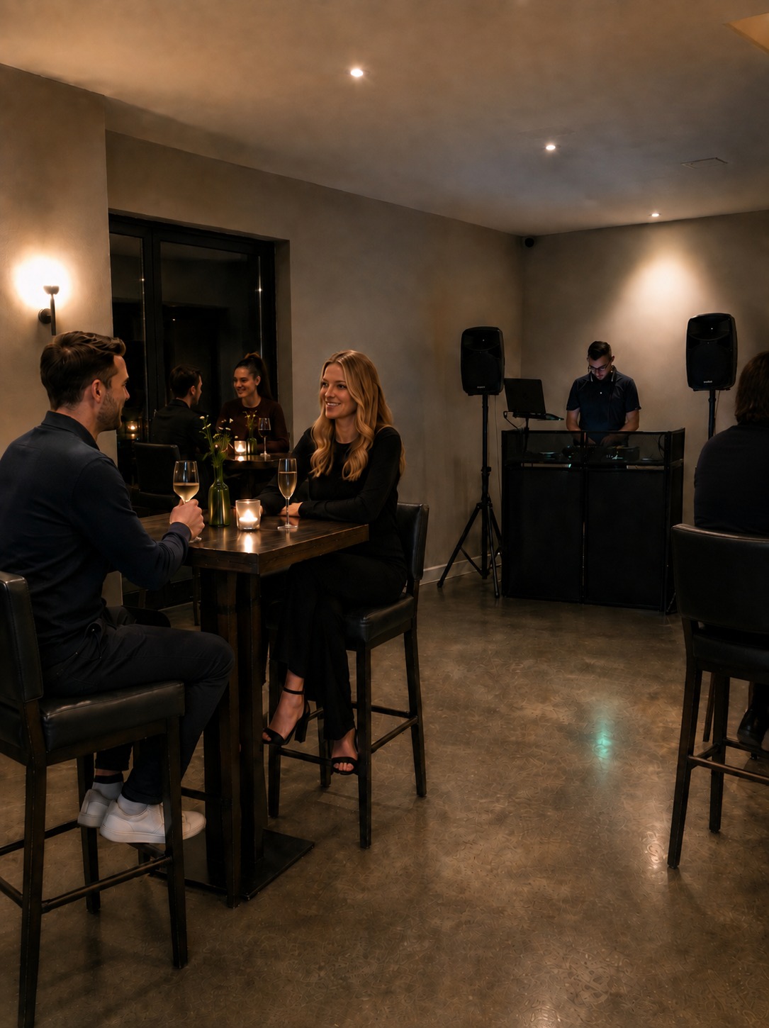 DJ altrix playing in a cocktail and lounge bar
